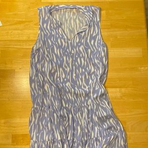 Lavender dress with ruffle bottom